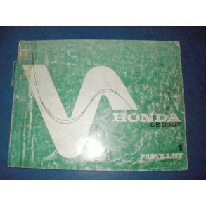 RESERVEDELS KATALOG  PARTS CATALOG HONDA CB 550F 