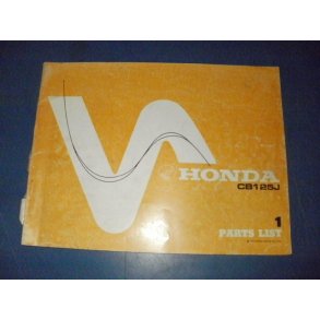 RESERVEDELS KATALOG  PARTS CATALOG HONDA CB 125J