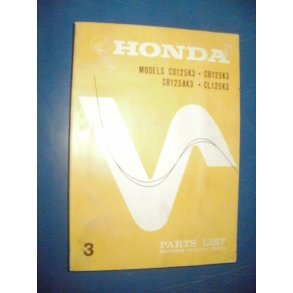 RESERVEDELS KATALOG  PARTS CATALOG HONDA CD125K3 CB125K3 CB125AK3 CL125K3