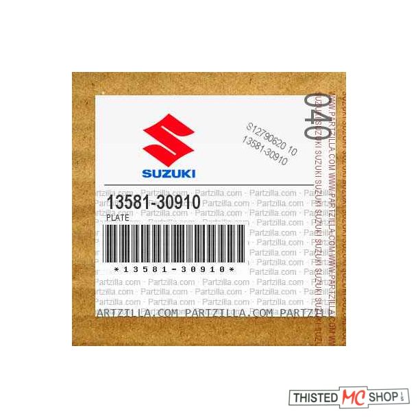 PLATE THROTTLE VALVE 13581-30910