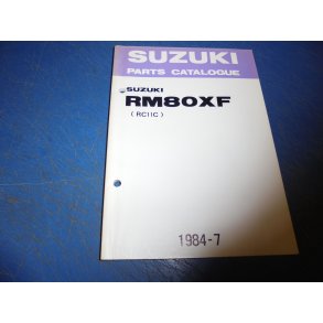 PARTS CATALOGUE  RESERVEDELS KATALOG  RM 80XF 9900B-16010