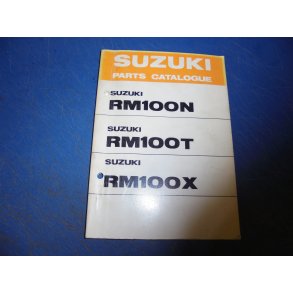 PARTS CATALOGUE  RESERVEDELS KATALOG  RM 100N-T-X  99000-93812