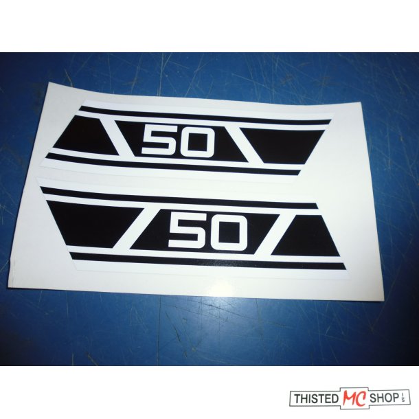 EMBLEM SIDEDKSEL  SORT  FS1 50 1J5-21786-00UO 1J5-21787-00-UO  K - DX 1976
