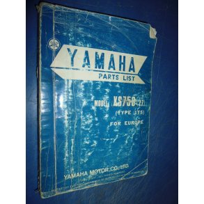 RESERVEDELS KATALOG PARTS LIST YAMAHA XS 750 1977 1T5-28198-E5
