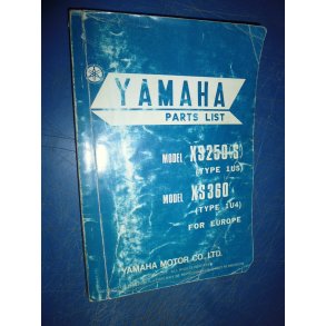 RESERVEDELS  KATALOG PARTS LIST  XS 250-360 1U4-28198-E5