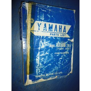 RESERVEDELS  KATALOG PARTS LIST  XS 500 1976 1H2-28198-E5