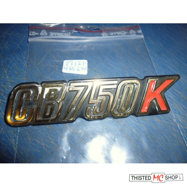 SIDEDKSEL EMBLEM CB 750 K 87127-425-670 BRUGT