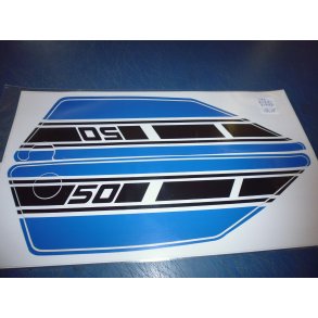 EMBLEM SIDEDKSEL BL H OG V  FS1 50 1Y1-21781-40UO 1Y1-21782-40U0   K-DX   1977-79