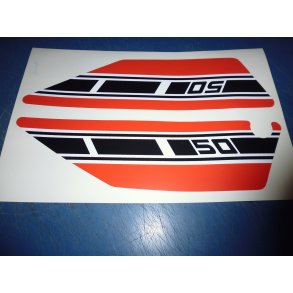 EMBLEM SIDEDKSEL  LYS RD H OG V FS1 50  2G1-21781-30UO  2G1-21782-30UO  K-DX 1978-79