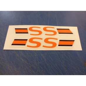 EMBLEM FS1 50 348-21787-00UOORANGE  260-21787-01UOORANGE K 1972-73