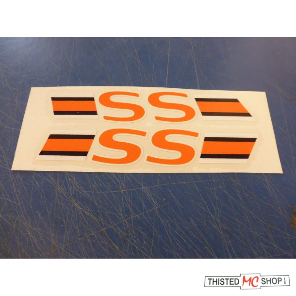 EMBLEM FS1 50 348-21787-00UOORANGE  260-21787-01UOORANGE K 1972-73