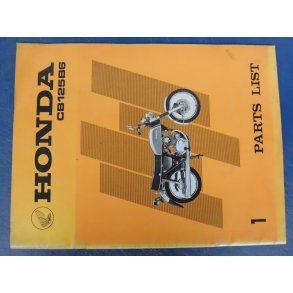 RESERVEDELS KATALOG  PARTS CATALOG HONDA CB 125B6  D5007502