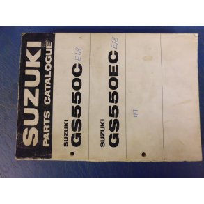 RESERVEDELS KATALOG PARTS CATALOG  SUZUKI GS 550 C-EC 99000-93510