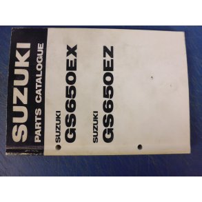 RESERVEDELS KATALOG PARTS CATALOG  SUZUKI GS 650 EX-EZ 99000-94571