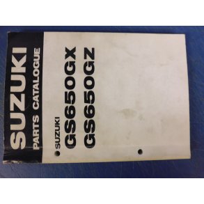 RESERVEDELS KATALOG PARTS CATALOG  SUZUKI GS 650G X-Z 99000-94641