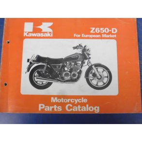 RESERVEDELS KATALOG  PARTS CATALOG  KAWASAKI Z 650D-SR 99910-1101-01