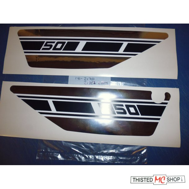 EMBLEM SIDEDKSEL CROM H OG V FS1 50 1Y1-21781-09UO 1Y1-21782-09U0   K - DX   1977