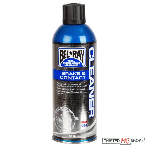 BREMSE OG KONTAKT CLEANER BRAKE AND CONTACT  400ML BELRAY FS1 50 CD 50 ST 50 DAX VERDENS BEDSTE 