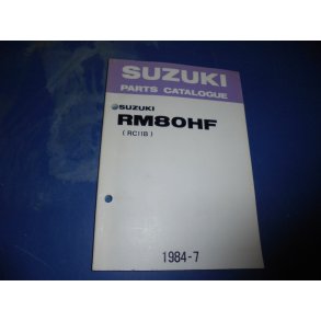 PARTS CATALOGUE  RESERVEDELS KATALOG  RM 80HF 9900B16011